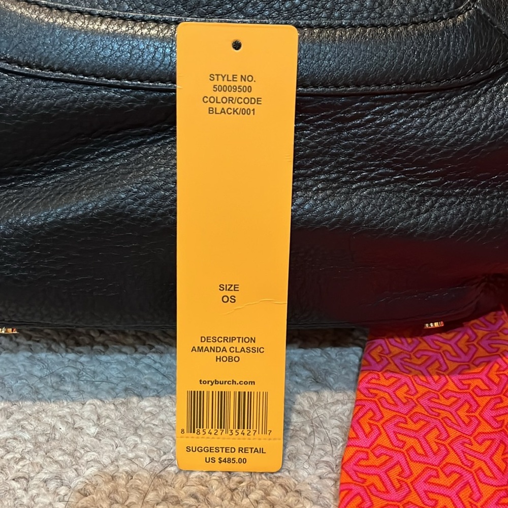 Tory Burch Leather Amanda Classic Hobo Bag - Picture 8 of 11